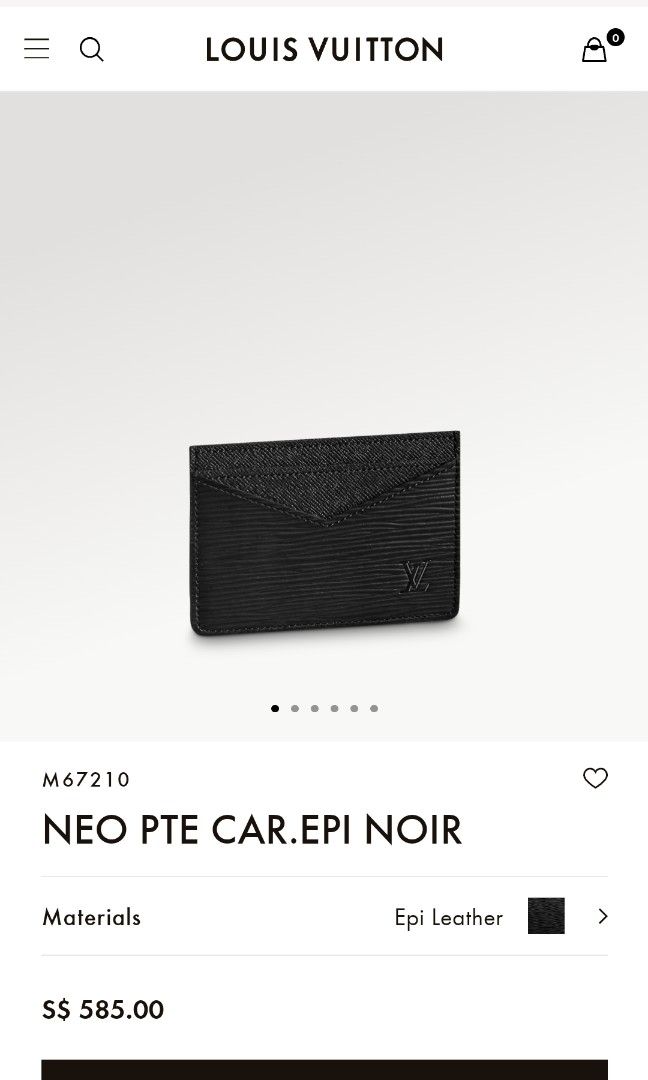 Louis Vuitton EPI Neo Card Holder (M67210) in 2023