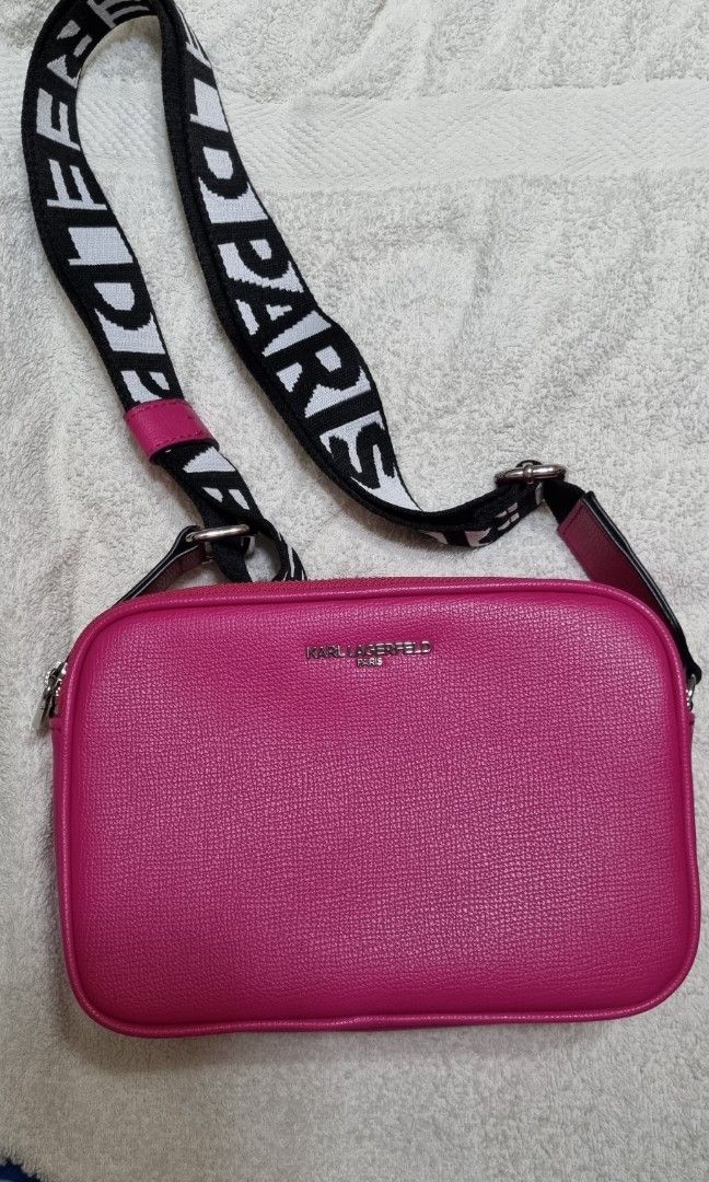 Karl Lagerfeld, Women's Maybelle Camera Crossbody Bag, Powder Blush Pink, Size