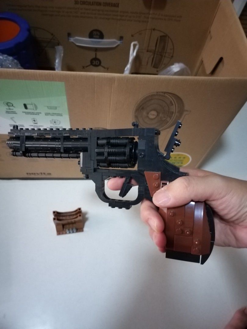 Revolver Toy Build Brick Revolver Gun Toy, Hobbies & Toys, Toys & Games on Carousell