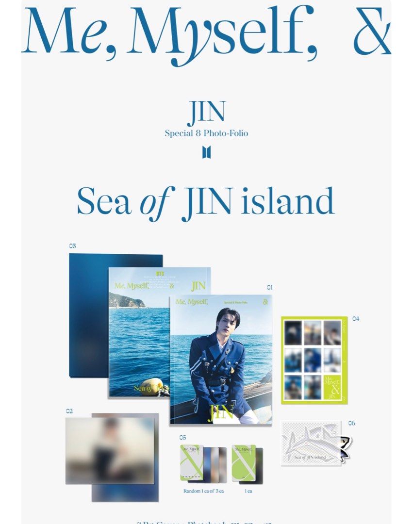 Bts Special 8 Photo-Folio Me, Myself, and Jin 'Sea of JIN island