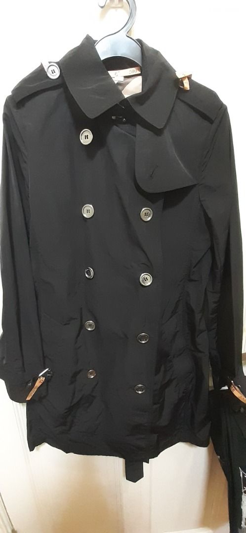 Burberry polyester deals trench coat