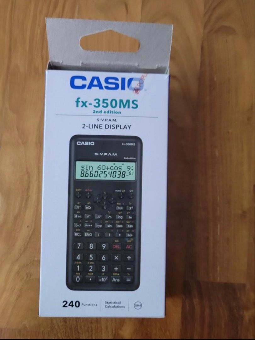 Casio Calculator FX 350 MS, Computers & Tech, Office & Business ...
