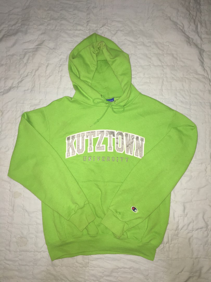 CHAMPION HOODIE NEON GREEN