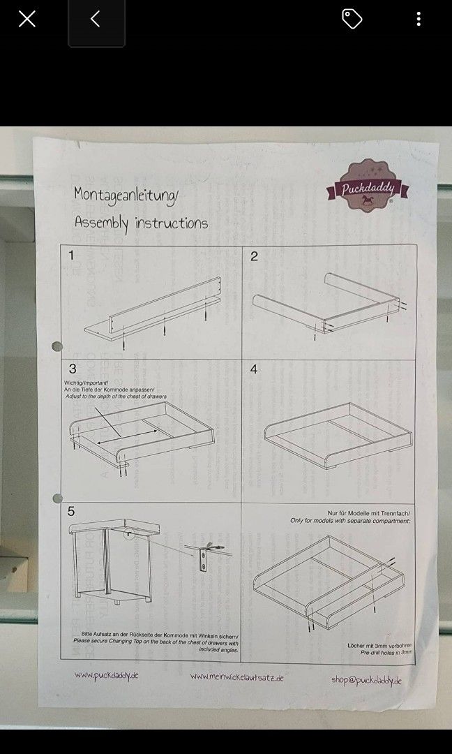 Changing tray for ikea malm drawer, Babies & Kids, Baby Nursery & Kids Furniture, Changing