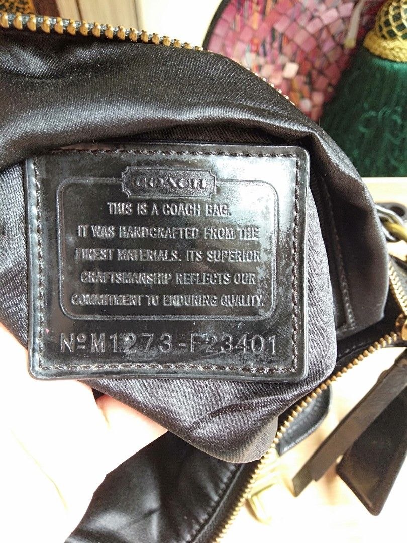 Coach made shop in china tag
