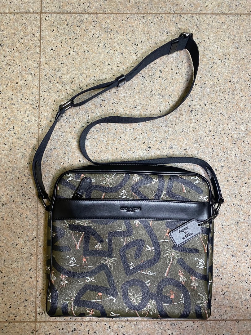 Coach Sling Bag X Keith Haring, Men's Fashion, Bags, Sling Bags on