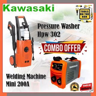 Combo Pack Kawasaki Pressure Washer HPW 302 & Mini 200A Welding Machine