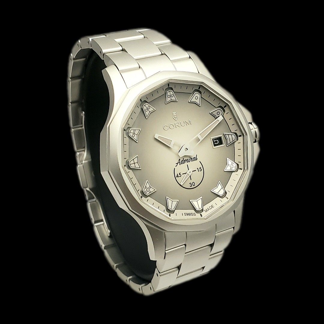 Corum Admirals Cup 42 Automatic in Sandblasted Stainless Steel on