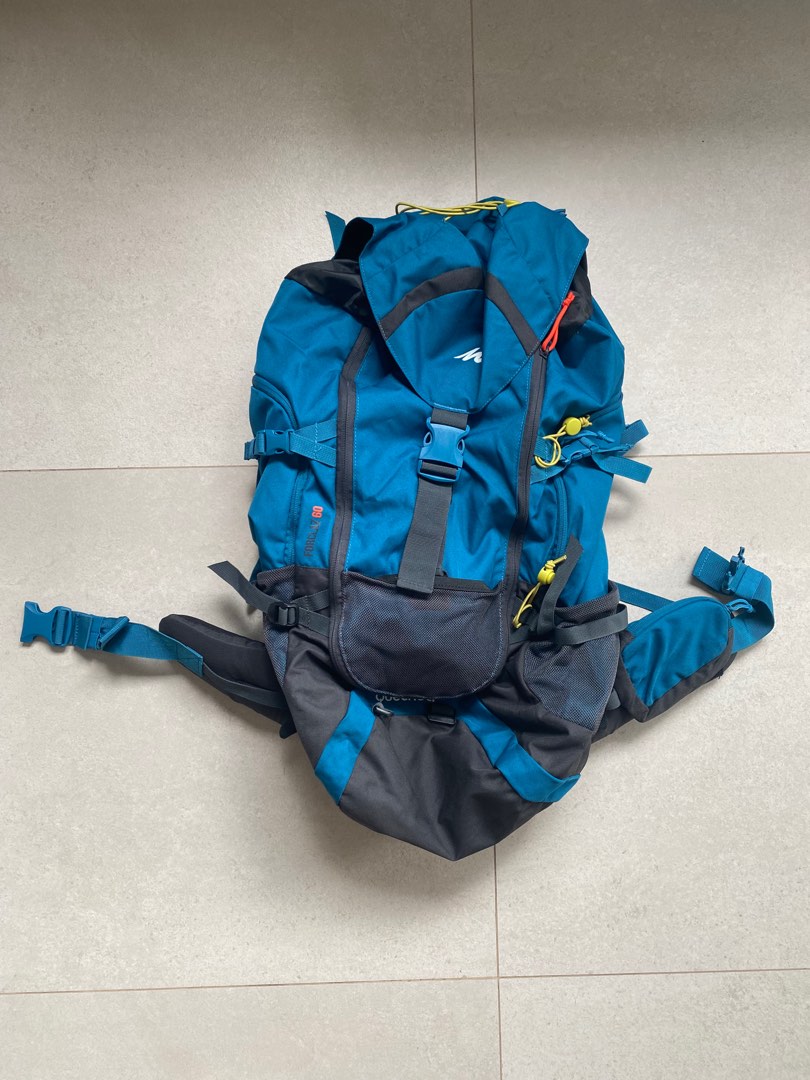 Decathlon Quechua Forclaz 60L Bagpack + rain cover, Men's Fashion, Bags, Backpacks on Carousell