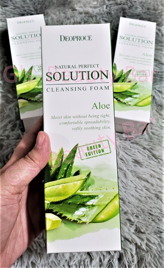 Deoproce Natural Perfect Solution Cleansing Foam Aloe 170g - Authentic ...
