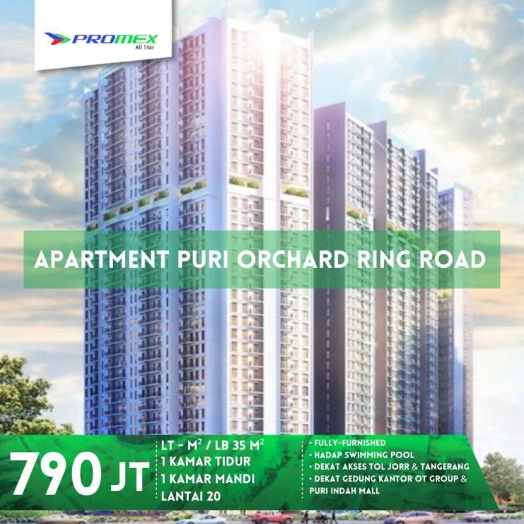 Dijual rumah Apartemen Puri Orchard Ring Road, Properti, Dijual di