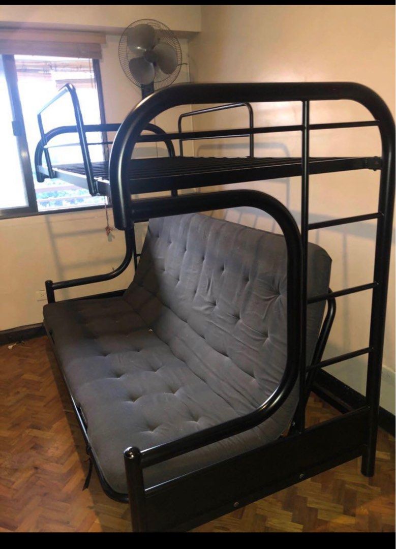 Double Deck (Steel) w/ 2 Mattresses included ( Double deck Sofa bed