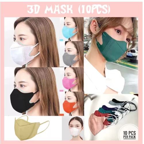 Face Mask 3D 10 Pcs/Pack Mask Facelifting Butterfly Korean Masks for