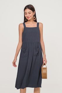 Fayth Rhys Linen Pocket Dress