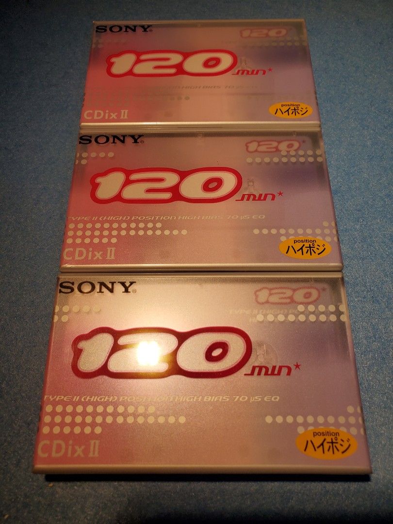 Free Shipping Brand new SONY made in Japan. Cassette tapes, 120