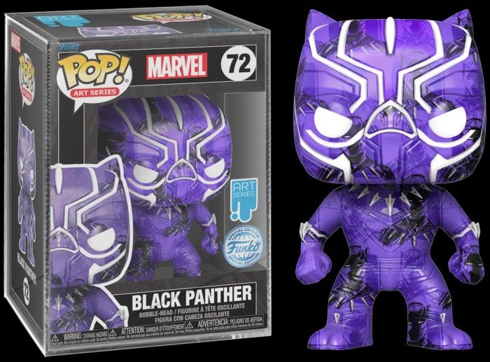 Figurine Funko Pop Marvel Black Panther Chase Edition Limitée bouti