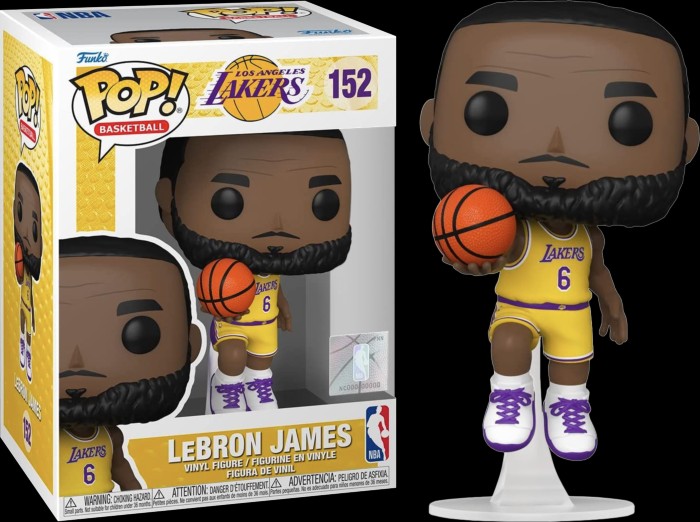 Funko Pop! Basketball NBA MPLS Lakers LeBron James Upper Deck Exclusive  Figure #164 - US