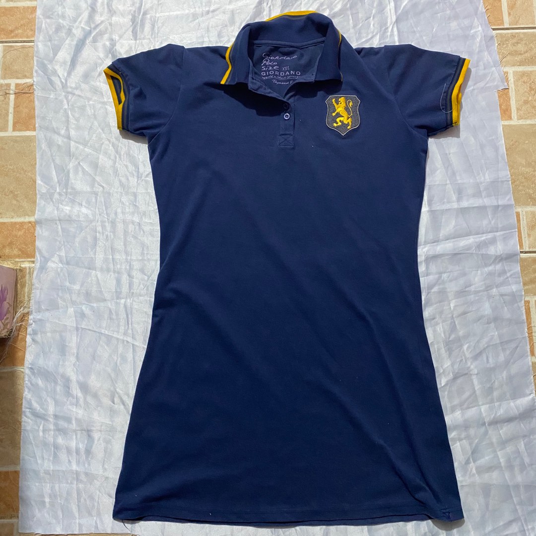 GIORDANO DARK BLUE POLO DRESS Women s Fashion Dresses Sets Dresses on Carousell