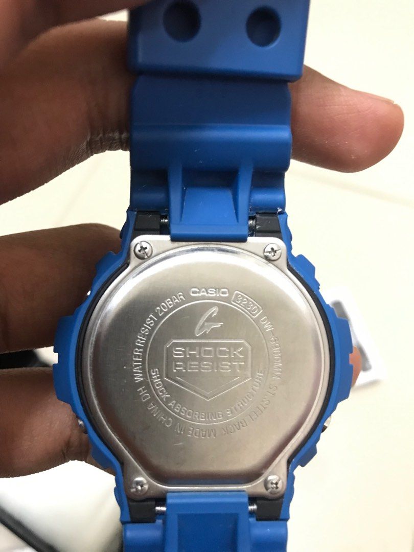 G shock dw sales 6900 st steel back