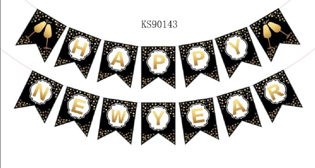 HAPPY NEW YEAR BANNER (Category: Occasions & Party Supplies) located in Mandaluyong City. Submitted by kookiejoyz (Listing ID 1197480518, Image 3). Description: 7 DESIGN AVAILABLE ALSO. AVAILABLE: 2023 FOIL BALLOON 18INCH HNY FOIL BALLON BIG WINE/GLASS FOIL BALLOON CURTAIN FOIL MOP:GCASH.