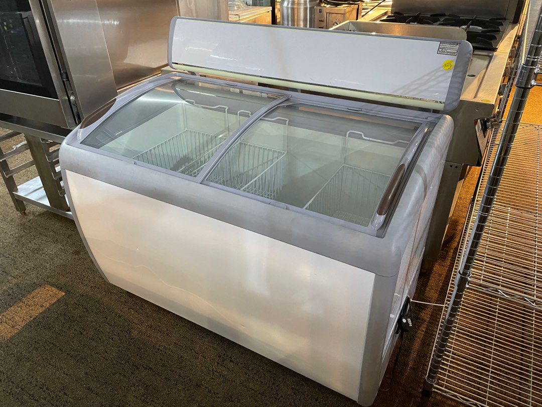 Ice cream chest freezer / glass door chest freezer, TV & Home