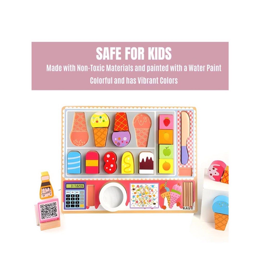 Ice Cream Shop Toy (wooden), Hobbies & Toys, Toys & Games on Carousell