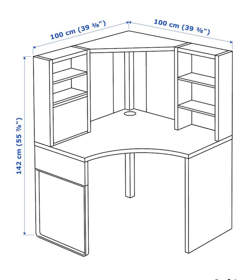 IKEA Study Table, Furniture & Home Living, Furniture, Tables & Sets on