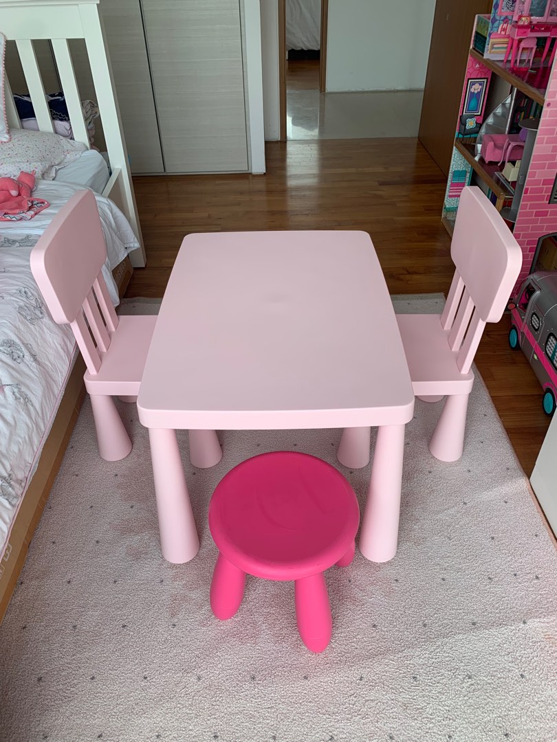 IKEA table and chairs, Babies & Kids, Baby Nursery & Kids Furniture