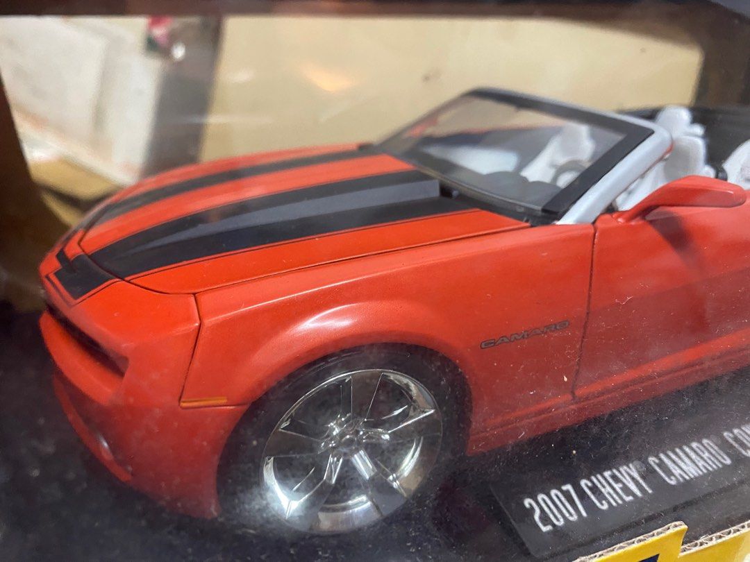 Voiture Miniature Chevrolet Camaro 2016 Gulf 1/24 Jada Toys - Bleu/orange, Portes Ouvrantes, Neuve