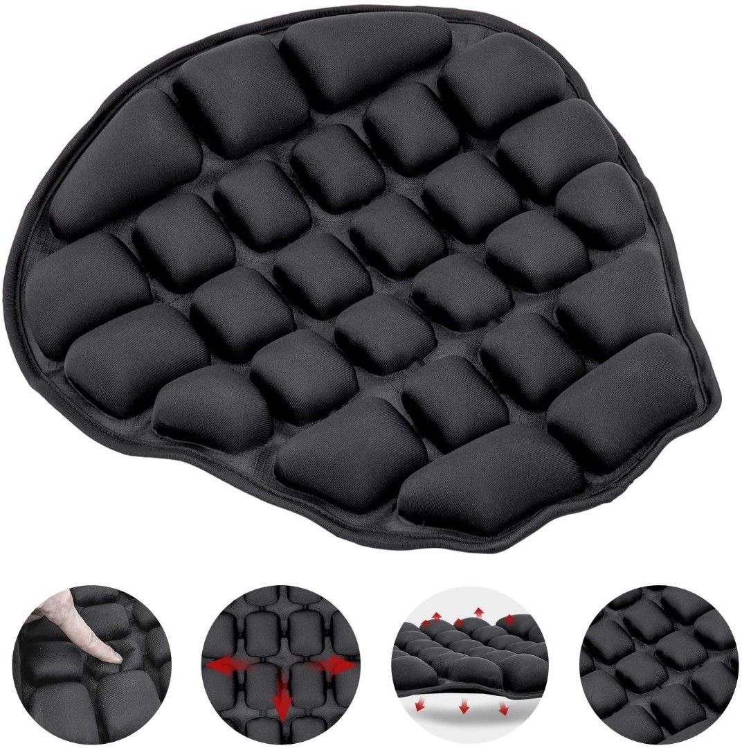 JFT Motorcycle Air Cushion Seat Pad, Pressure Relief Ride Motorcycle Air  Cushion