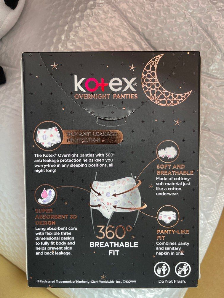 Kotex overnight panties, Babies & Kids, Maternity Care on Carousell