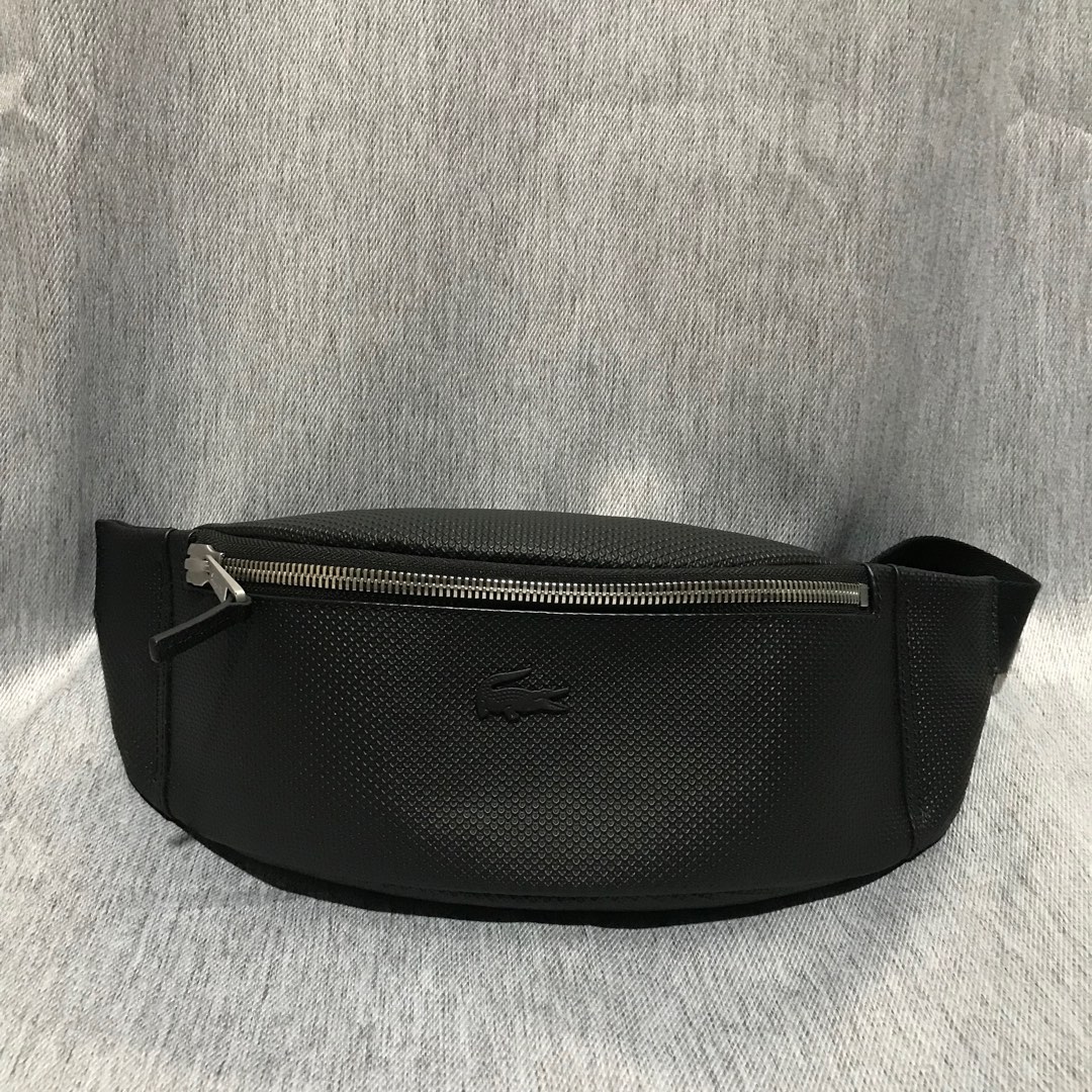 Lacoste chantaco leather waist bag, Men's Fashion, Bags, Sling Bags on