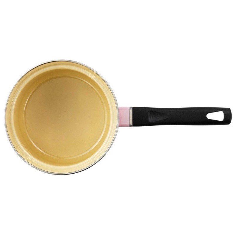 台灣公司貨-Le Creuset 琺瑯醬汁鍋 琺瑯鍋 湯鍋 牛奶鍋 貝殼粉 14cm