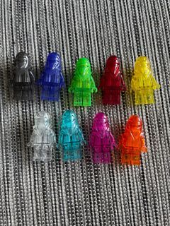 Lego Trans Monochrome minifigures