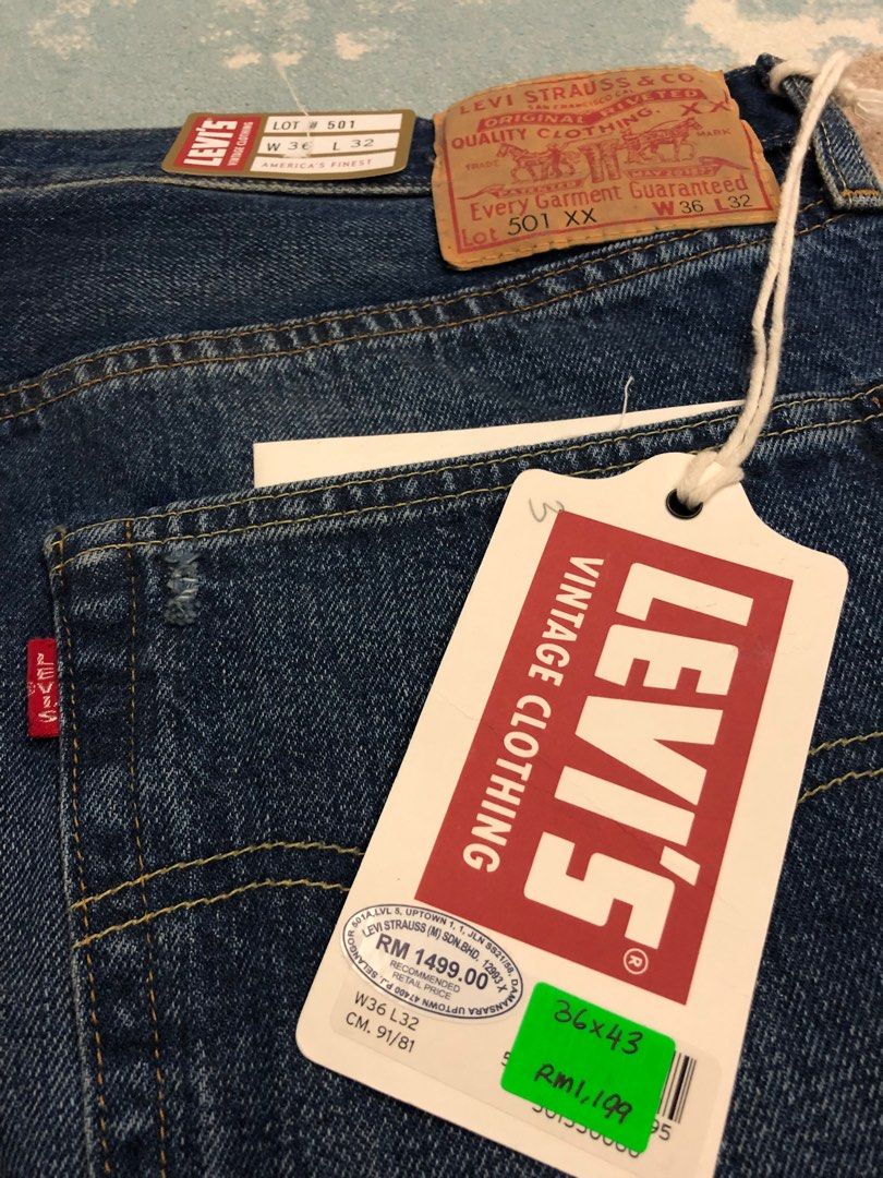 W32 Levis LVC 501XX Japan Made 1955 Selvedge Jeans