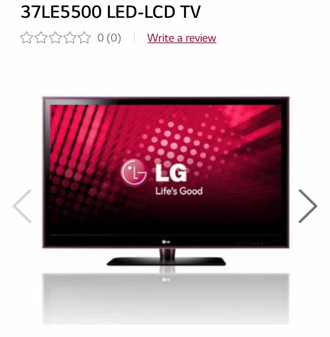 LG LED TV 37 inch, TV & Home Appliances, TV & Entertainment, TV on ...