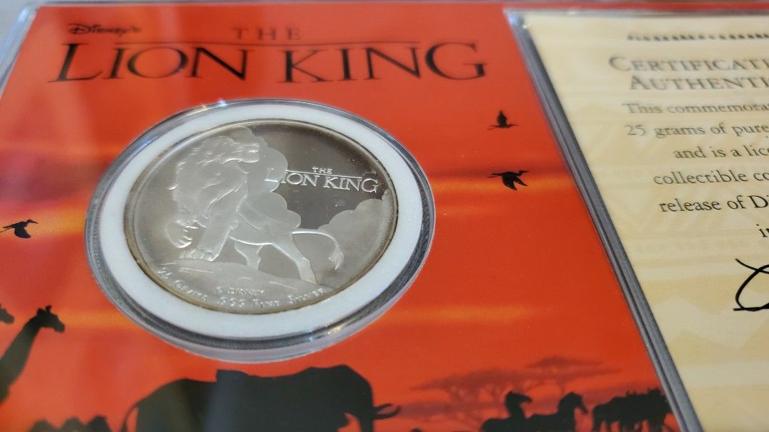 Disney's The Lion King 銀貨 1994年発行 【公式通販】