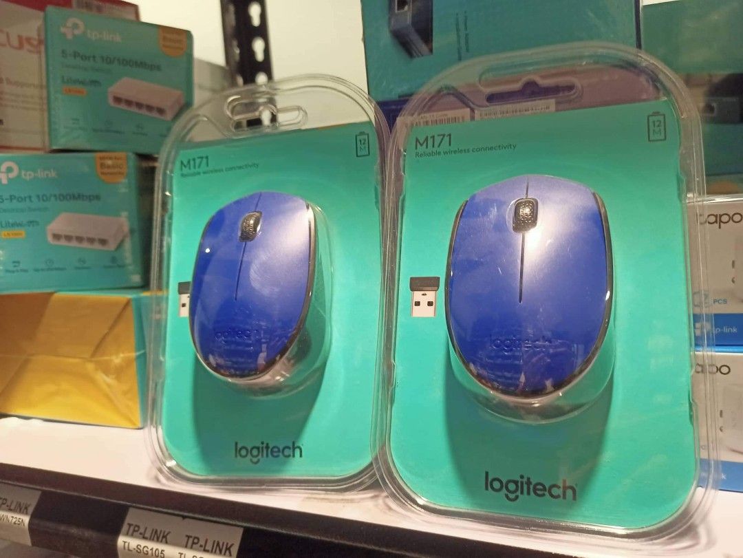 Logitech M171 Wireless USB Mouse Blue Computers Tech Parts 