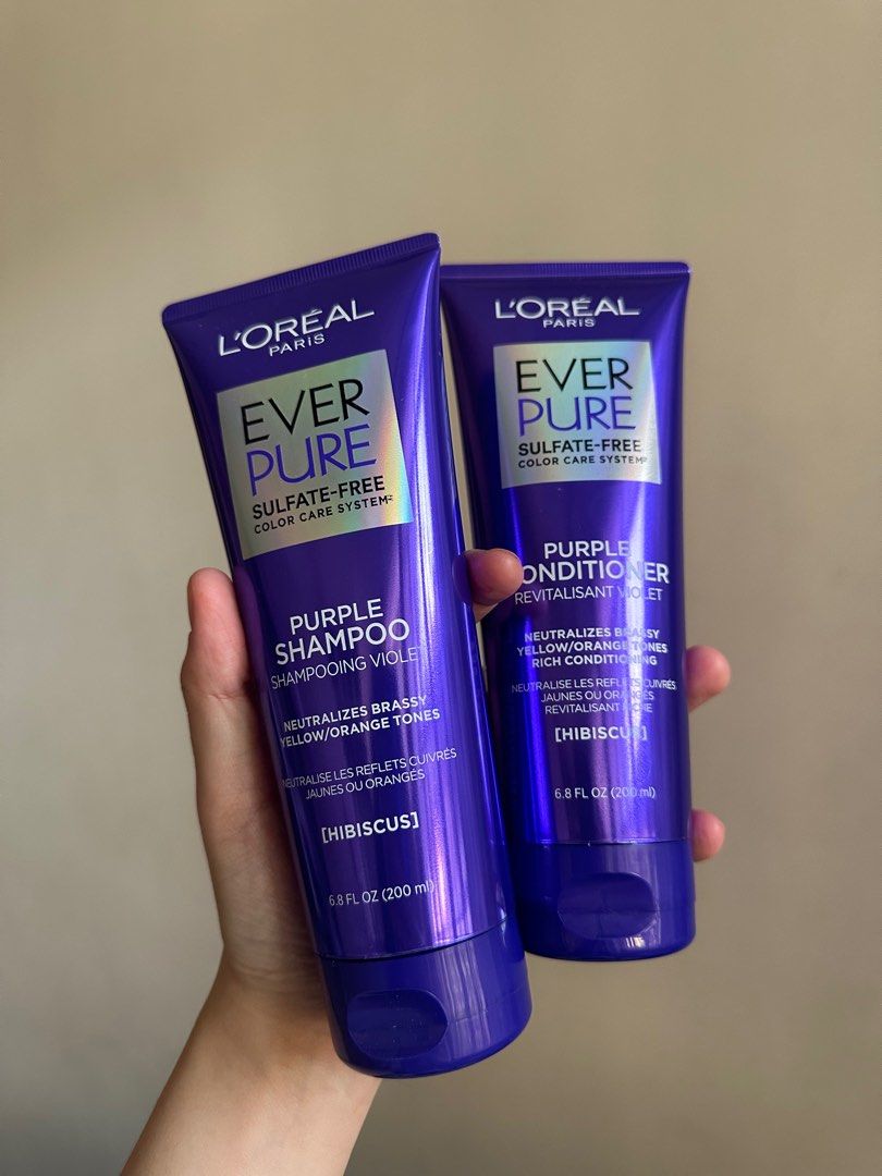 Loreal Purple Shampoo and Conditioner, Beauty & Personal Care, Hair on