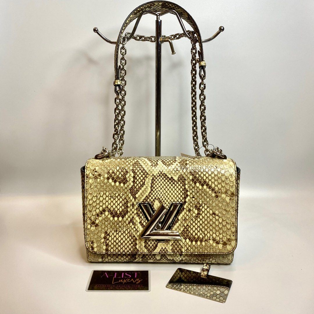 Louis Vuitton Exotic Python Twist Silver Hardware