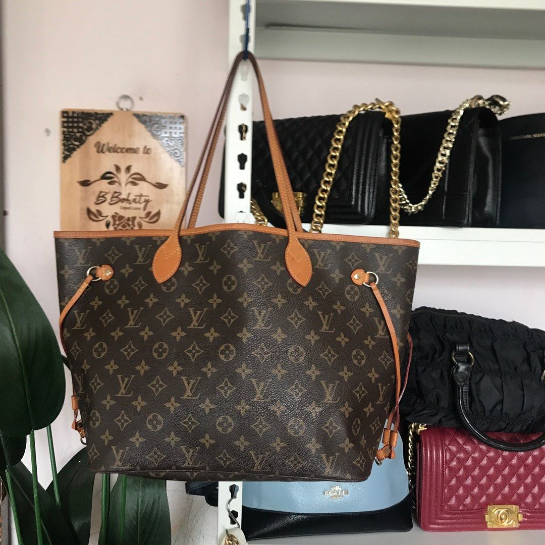 Bundle LV Neverfull with zipper, Luxury, Bags & Wallets on Carousell