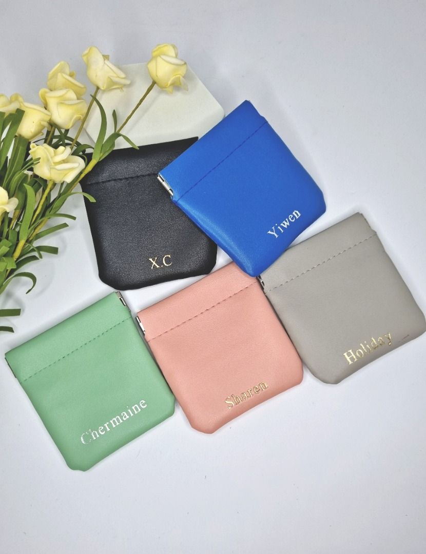 Mini Personalised Pouch for Accessories with Magnetic Closure with