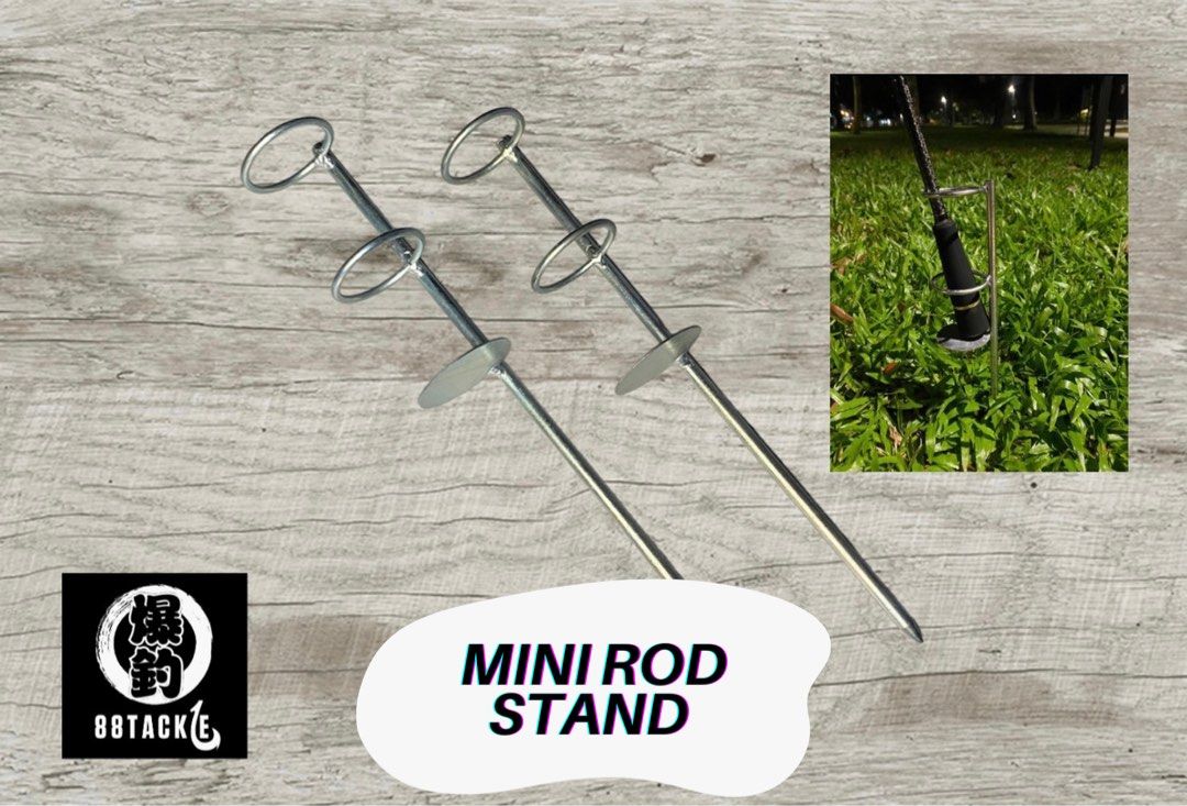 Mini rod stand for fishing luring bait cast rod bait fish for luring rod