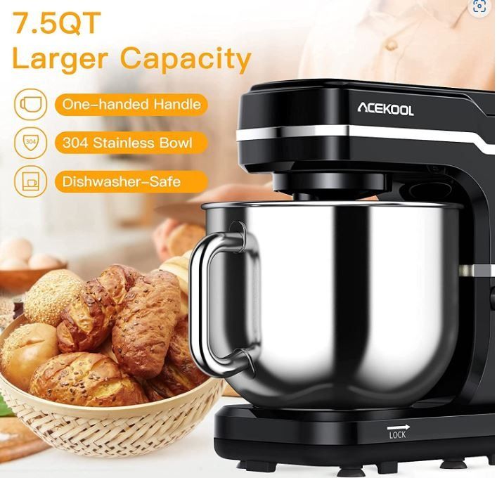 [MK-5101] Acekool Multi Functional Stand Mixer 7.5QT Kitchen Electric ...