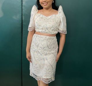 FOR RENT: MODERN FILIPINIANA DRESS