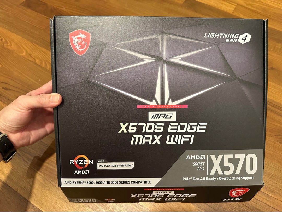 MSI X570S Edge Max WiFi Gaming Motherboard, Computers & Tech, Parts