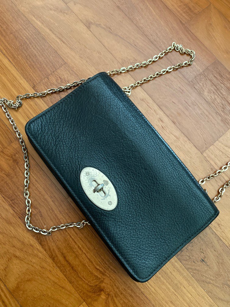 Mulberry plaque wallet on chain best sale