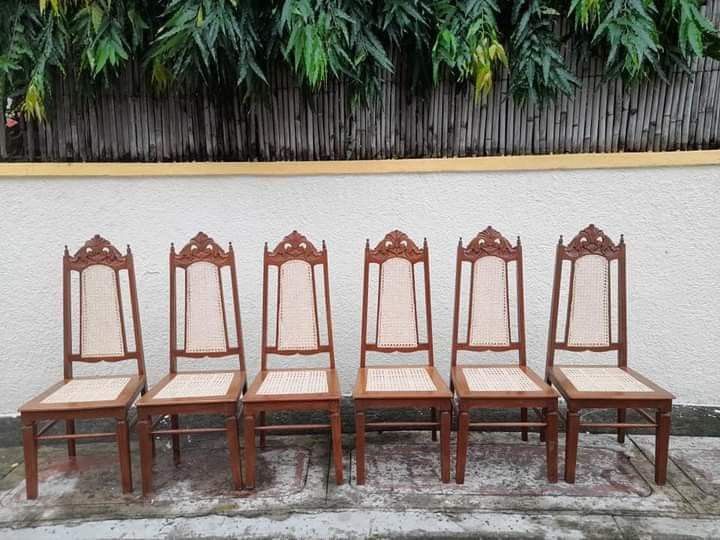 Narra Dining Chairs with Solihiya, Furniture & Home Living, Furniture