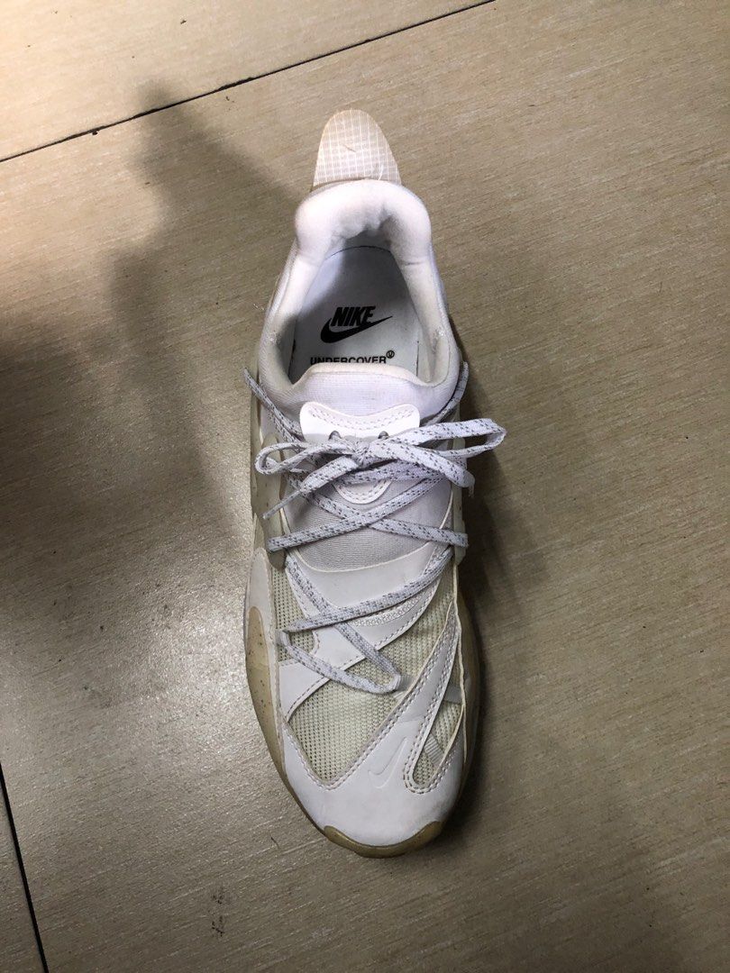 Nike React Presto x Undercover/White(26 cm) (Category: Sneakers) located in Baguio. Submitted by master_of_brands (Listing ID 1197445667, Image 3). Description: Authentic Nike React Presto x Undercover/White Size 8 US/26 cm/41 Europe Used Issue: Slight discoloration(yellowed) No box Thick outsole No sole In excellent condition .