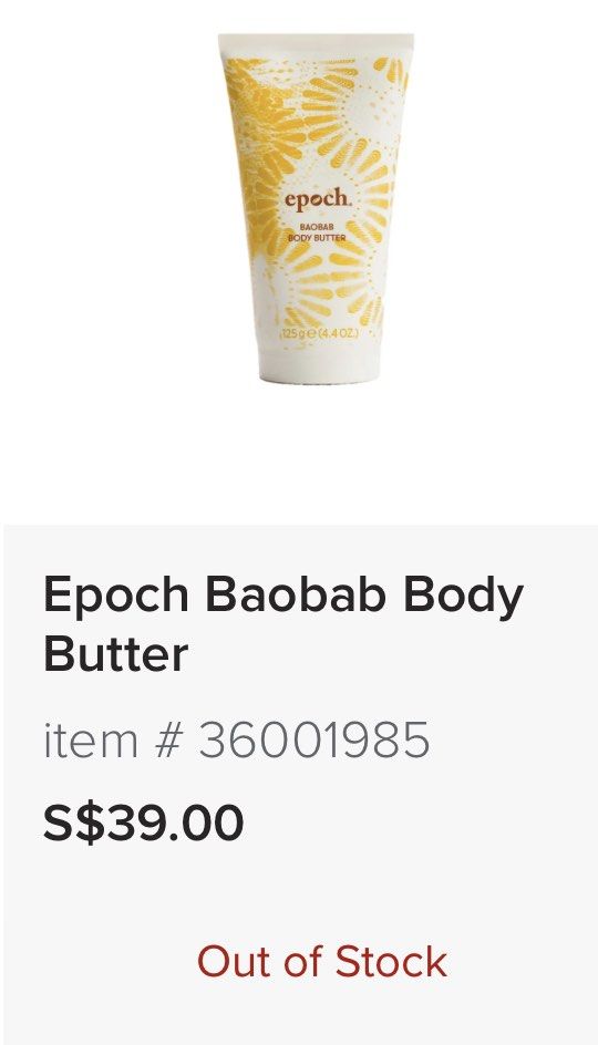 Nuskin epoch body butter Body moisturiser , Beauty & Personal Care